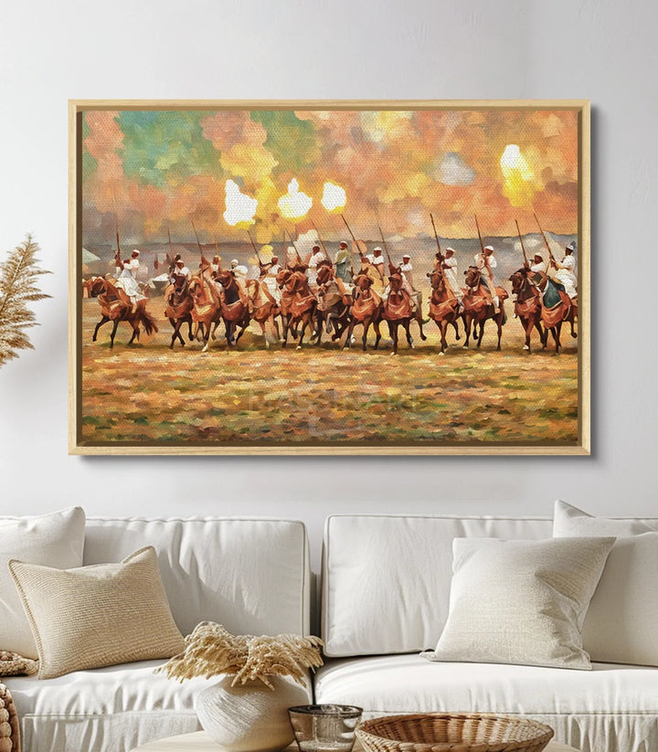 Tableau Baroud Majestic decoration interieur salon marocain Massinart