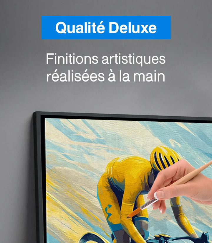 Mise en situation Golden Ride couloir Massinart — décoration murale sport