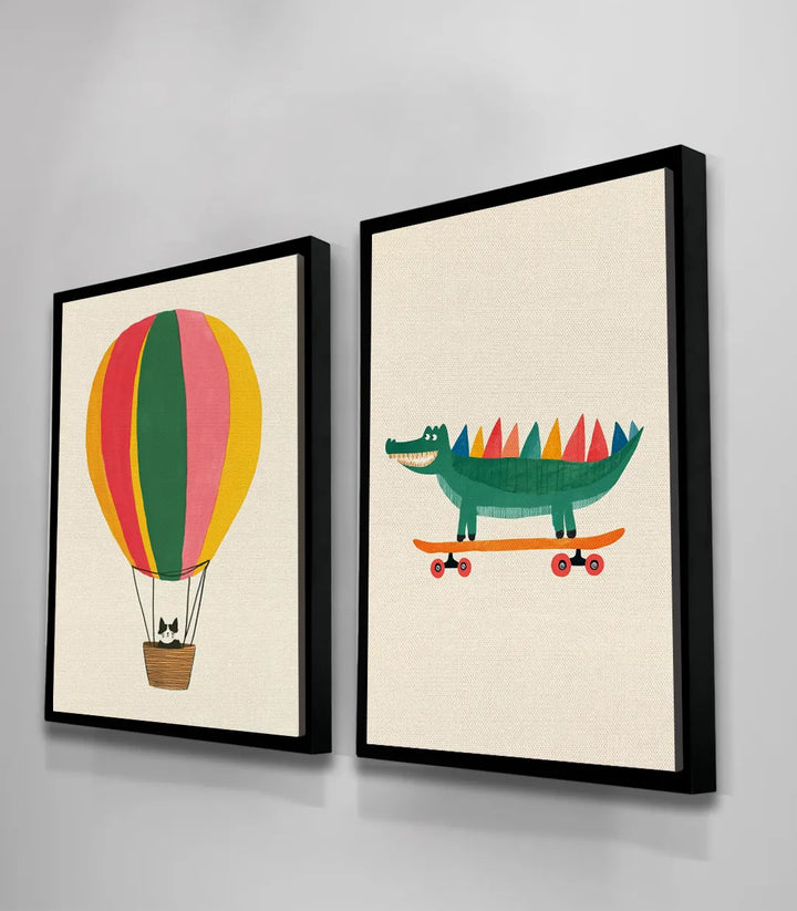 Tableau enfant illustration Massinart — détail qualité premium couleur
