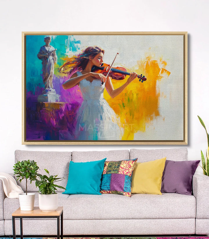 Tableau Charmed Melody mise en scène salon Massinart — tableau musique expressionniste
