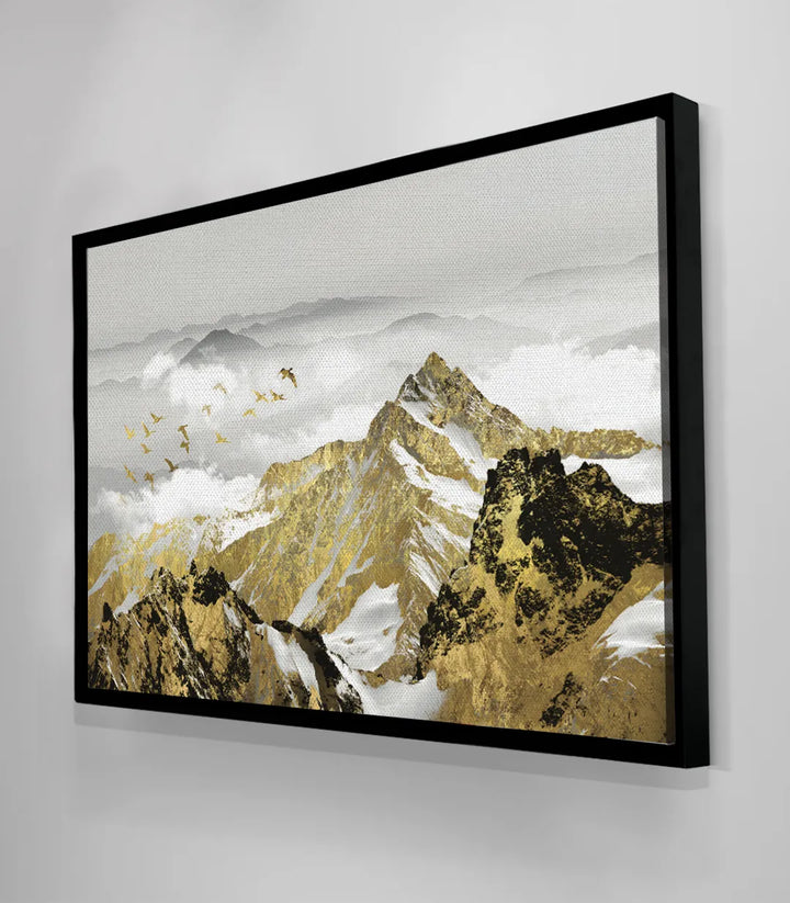 Paysage montagne minimaliste, ambiance zen salon Massinart
