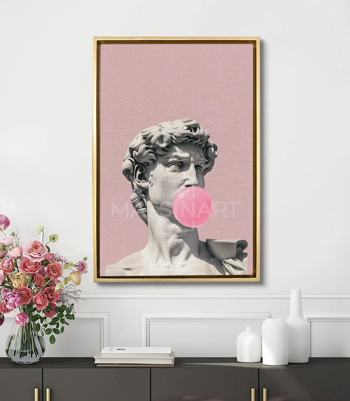 Mise en situation salon moderne David's Pop vertical Massinart