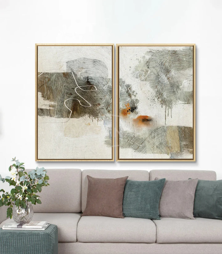 Tableau All or Nothing diptyque Massinart — emballage livraison prêt à accrocher