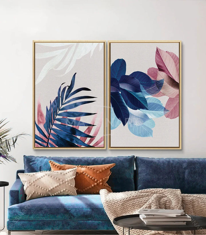 Décoration intérieur Botanical Leaves diptyque séjour Massinart