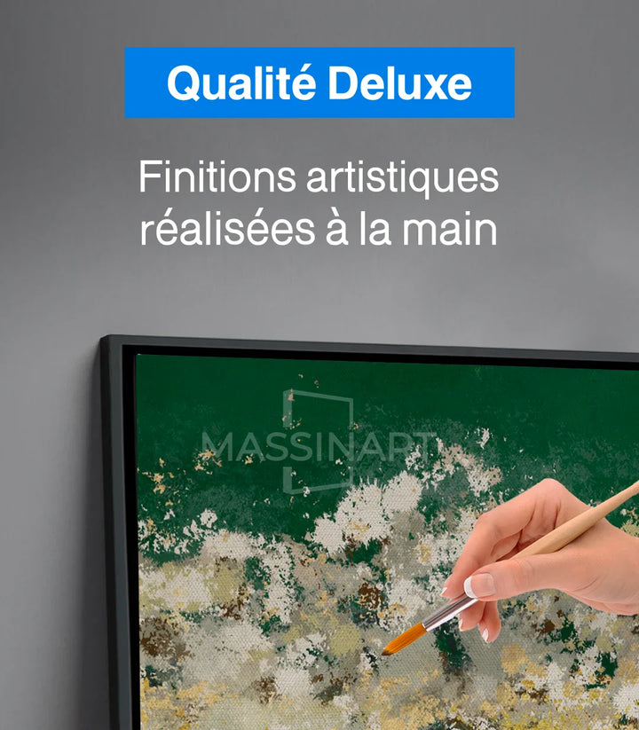 Mise en situation Happiness Tree peinture murale séjour Massinart