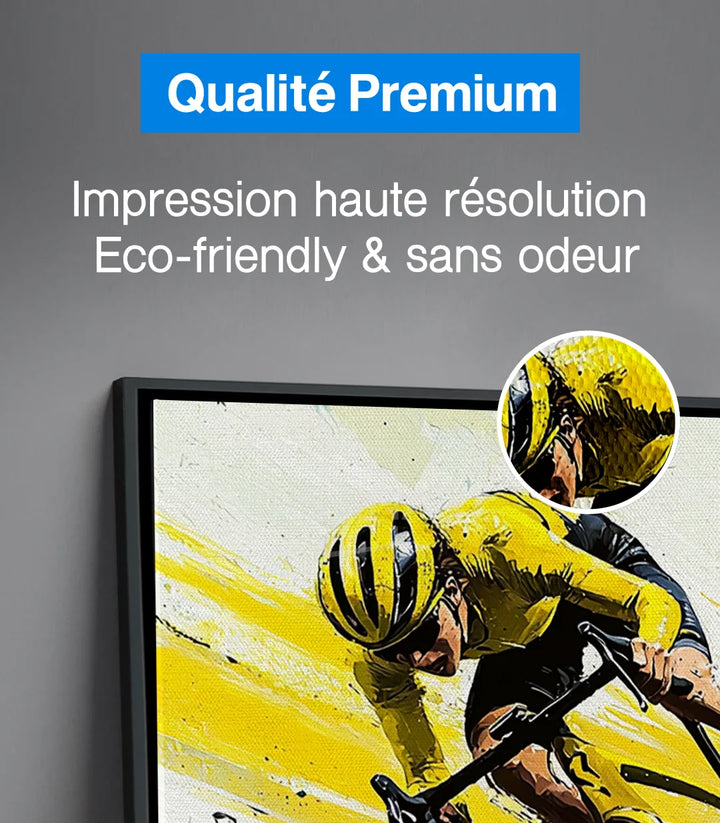 Tableau Sunfire Ride en mise en situation mur cadres Massinart