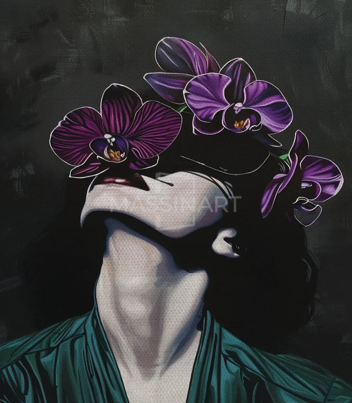 Tableau in purple Massinart