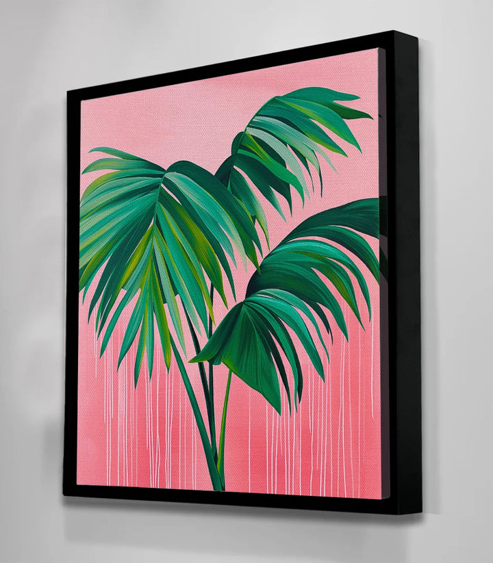 Décoration mur blanc Tableau Soft Fronds Massinart