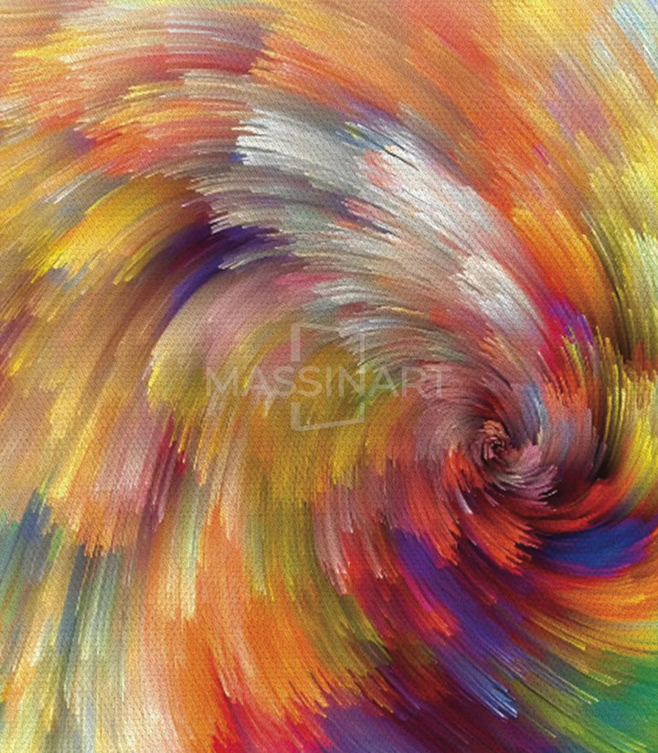 Tableau expressionniste moderne — composition abstraite couleurs vives Massinart