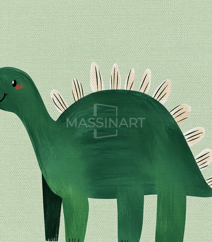 Tableaux encadrés dinosaures noirs cadre chambre garçon Massinart