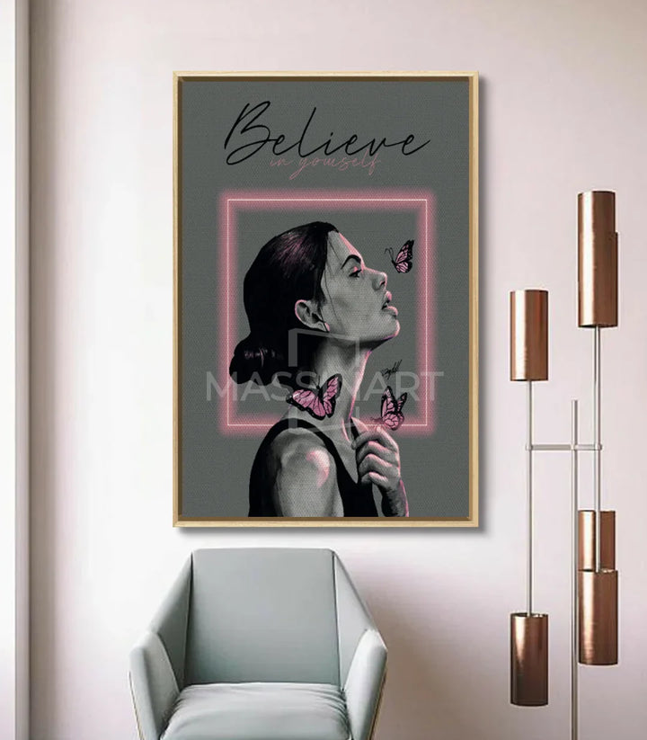 Tableau Belief decoration interieur chambre fille style contemporain Massinart