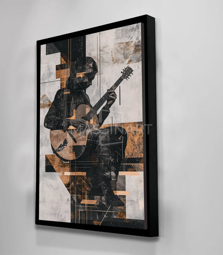 Tableau Rhythmic Hands Massinart — bureau décoration artistique guitare
