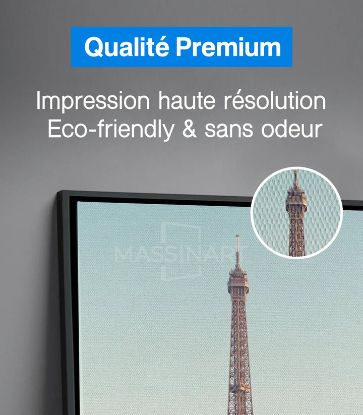 Tableau Tour Eiffel style photo-art salon Massinart