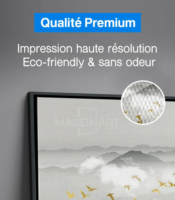 Golden Mountain Landscape dans décoration salon moderne Massinart