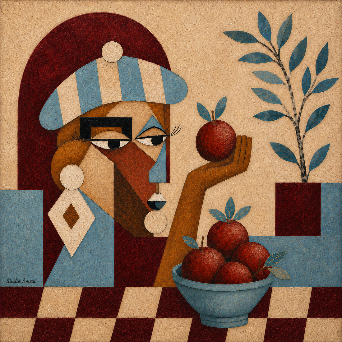 IB:Tableaux decoratif 100x100cm en qualité premium avec cadre americain noir (Copie)