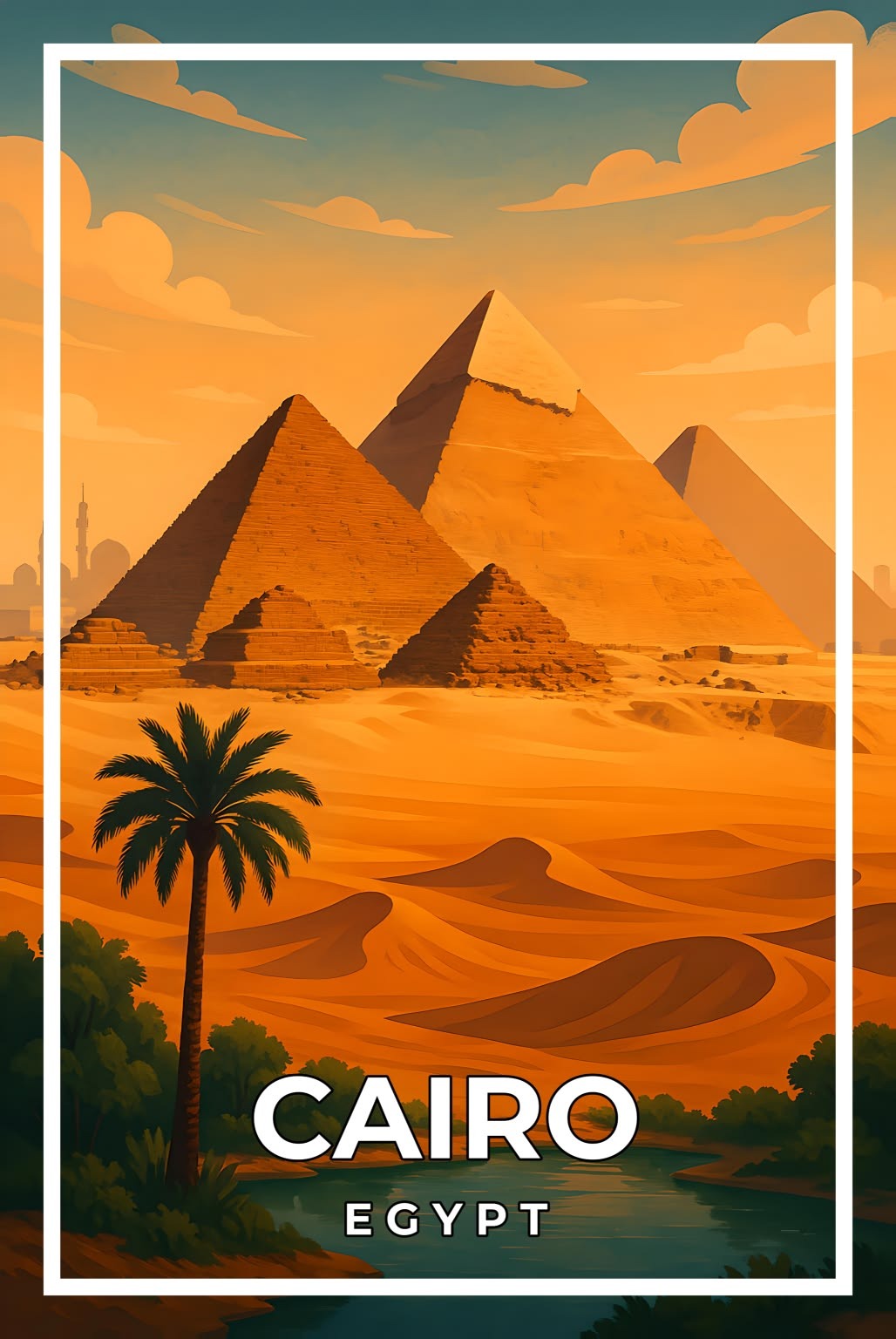 TP002 cairo egypt 60x90 en qualité premium sans cadre