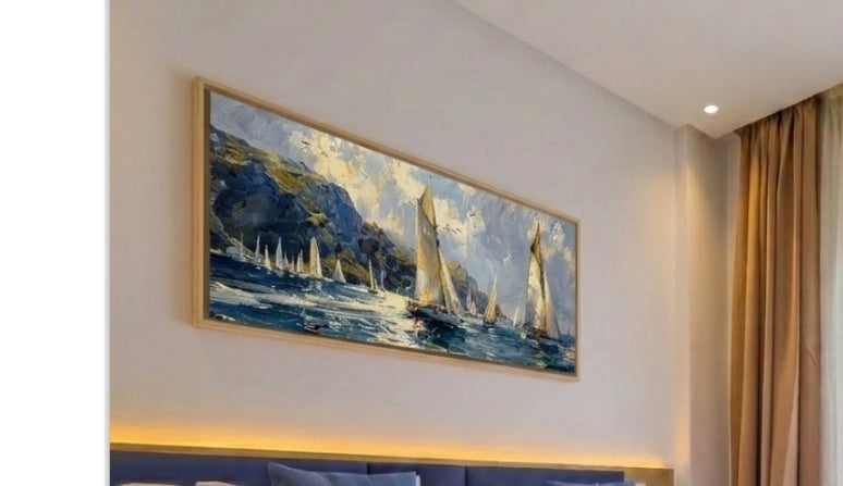 IB:Tableau decoratif 150x100cm en qualité premium avec cadre americain bois