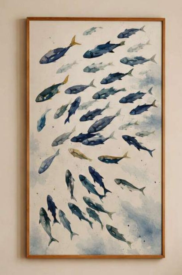 IB:Tableau decoratif 120x80cm en qualité premium avec cadre americain bois