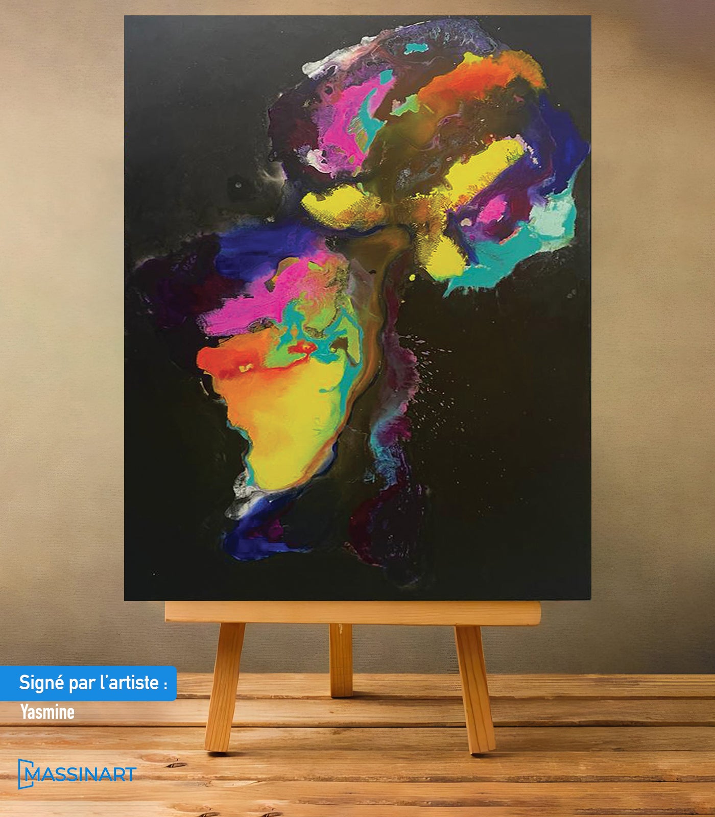 En transparence - signé par l'artiste Yasmine BNN.