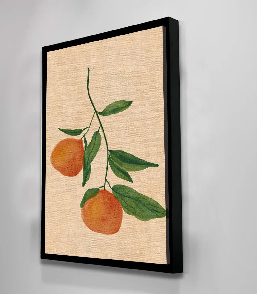 Ambiance cuisine Orange Embrace — tableau nature contemporain Massinart
