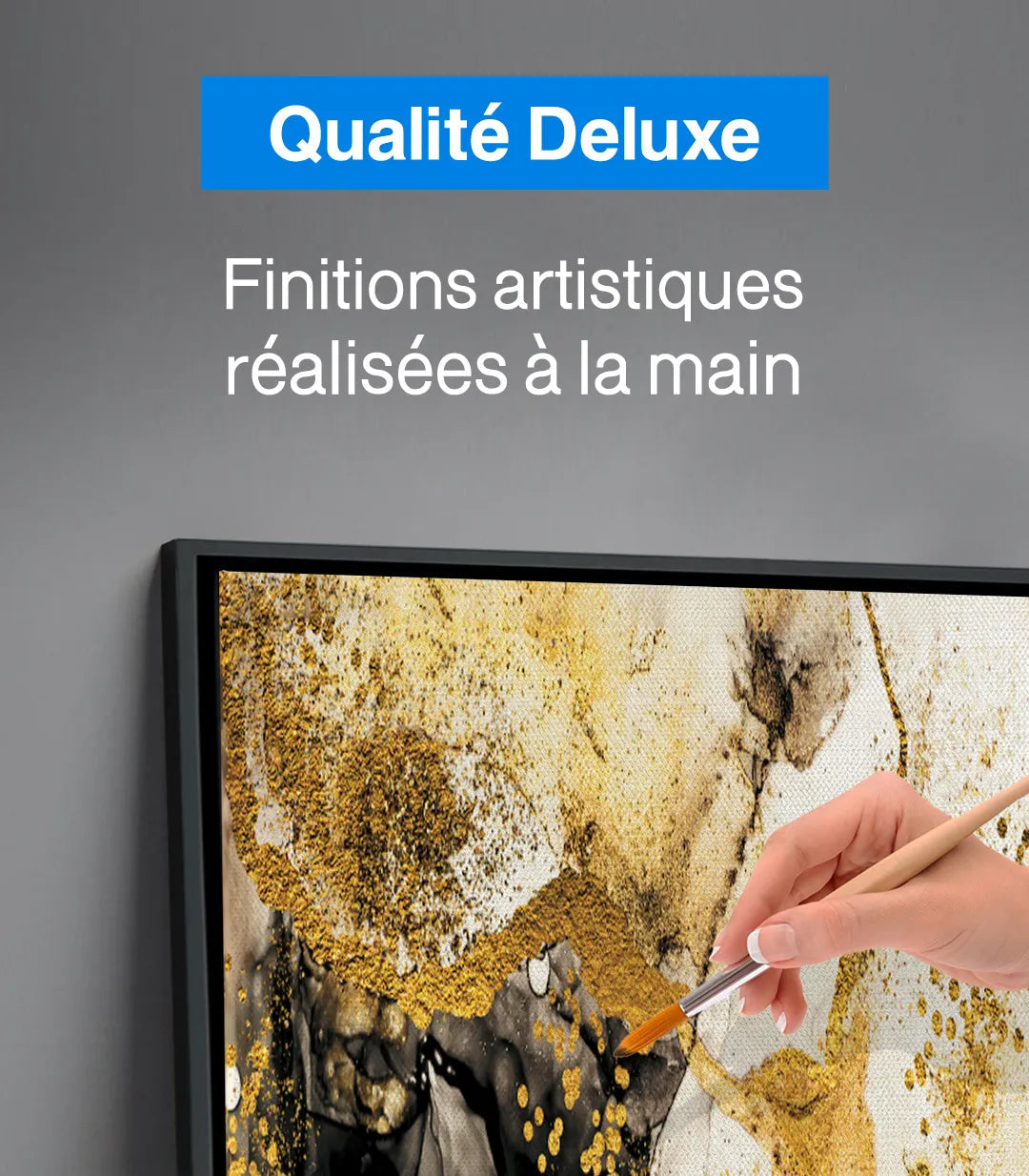 Ambiance salon marocain moderne — Tableau Inspiration abstrait sur mur beige clair