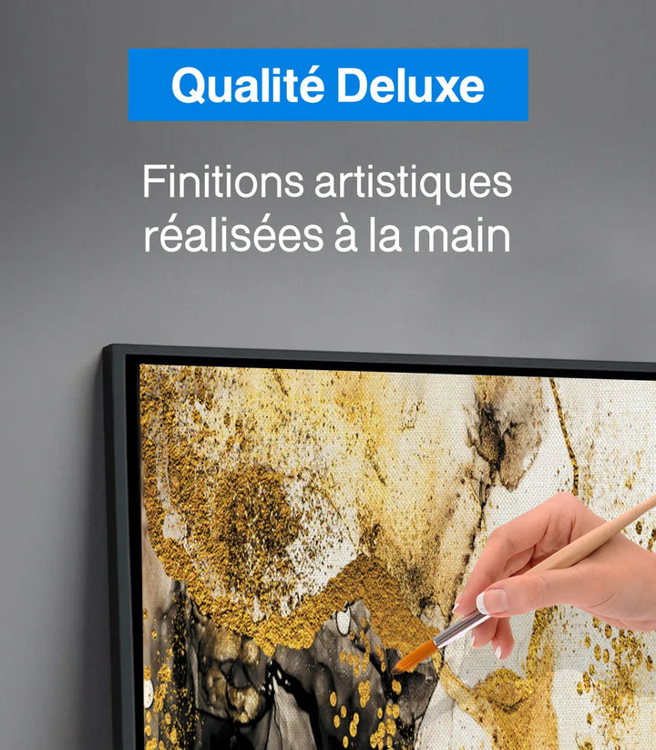 Ambiance salon marocain moderne — Tableau Inspiration abstrait sur mur beige clair