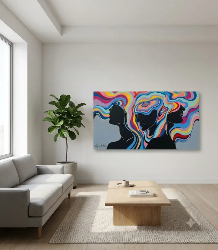 Les Couleurs de l'Esprit - signe par l'artiste "Chaymae Boukouk"