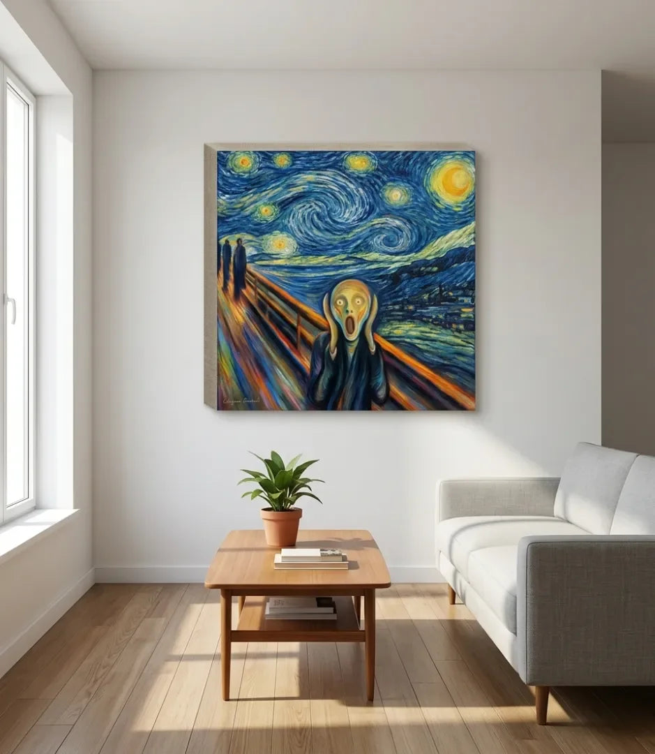 Le Cri sous les Étoiles - signe par l'artiste "Chaymae Boukouk"