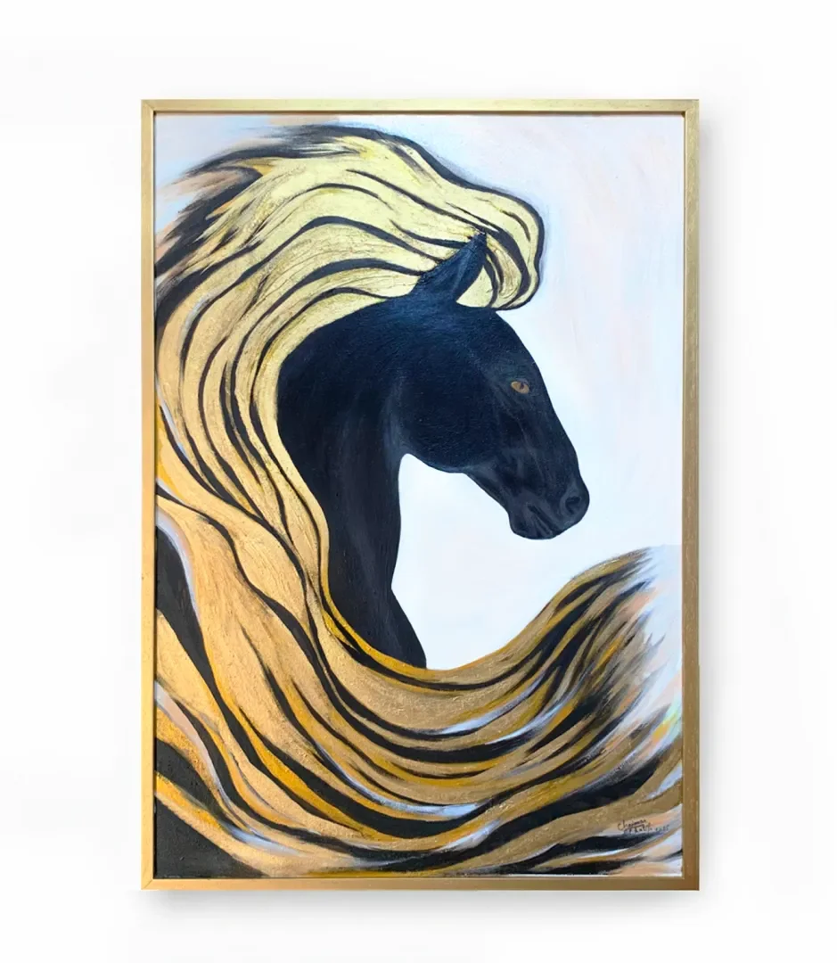 Crinière de Lumière - signe par l'artiste "CHAIMAA El HATIFI"