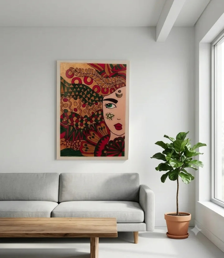 L'âme marocaine - signe par l'artiste "Mounia Lemrozi"