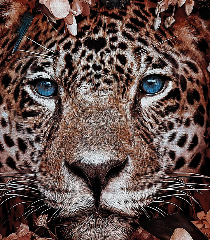 Chambre fille Tableau Wild Jaguar nature animalier — Massinart