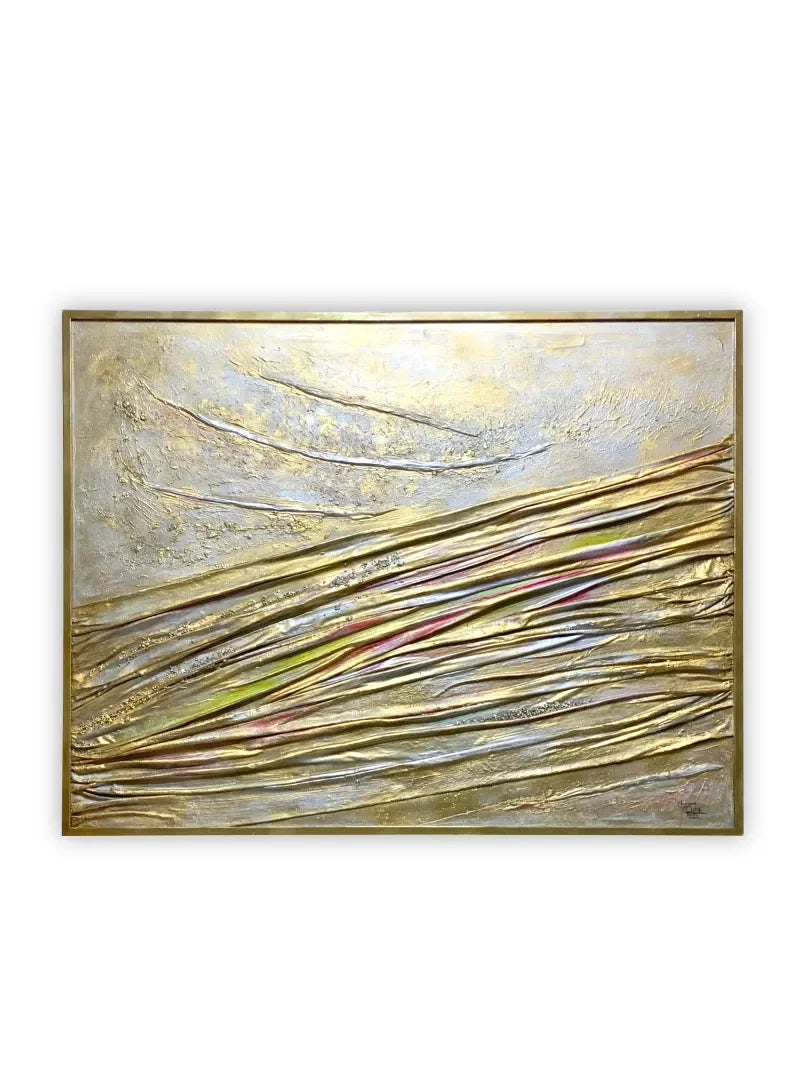 CHEMIN D’OR - signe par l'artiste "CHAIMAA El HATIFI"