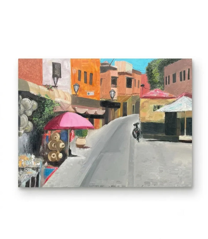 ruelles de marrakech - signe par l'artiste "Nisrine Amroug"