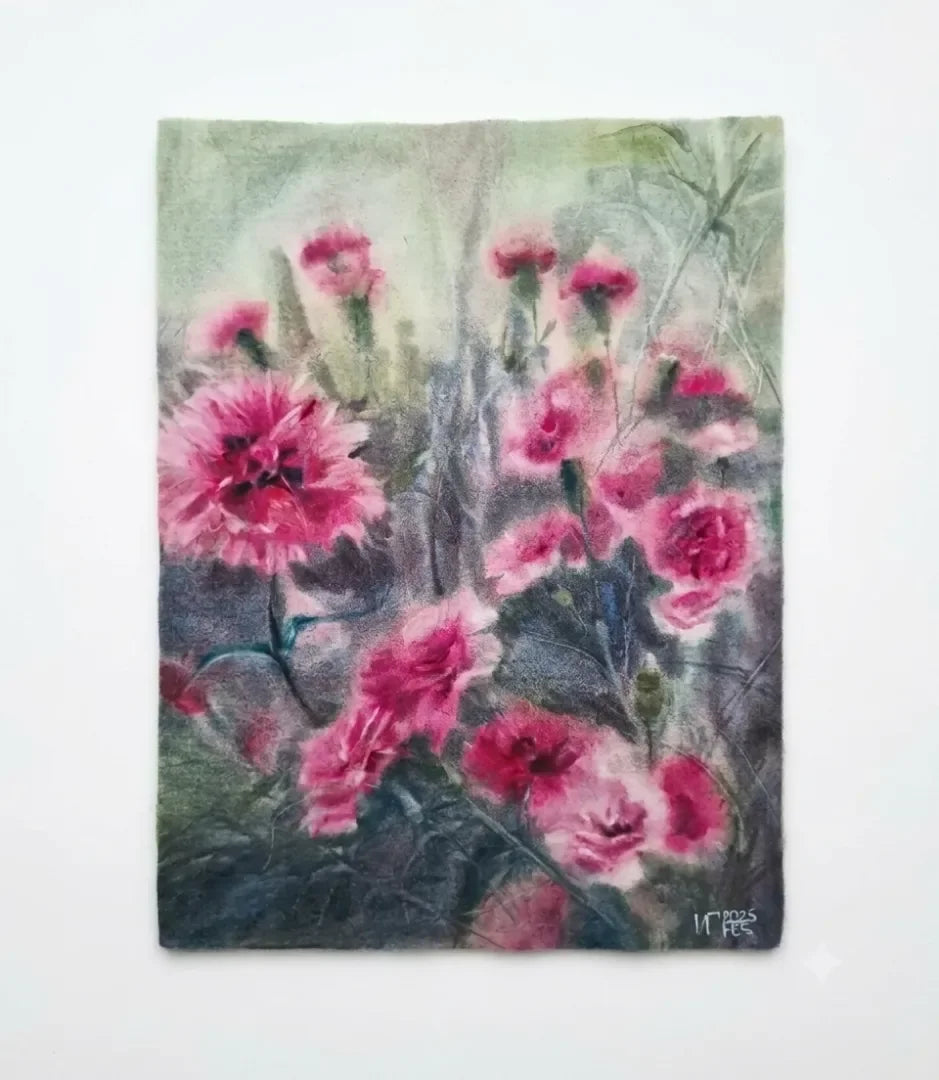 Murmure rose - signe par l'artiste "Iryna Grytsenko"