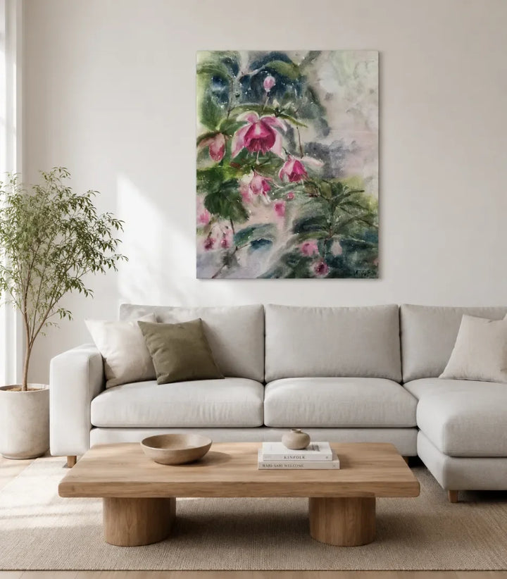 Légèreté en rose - signe par l'artiste "Iryna Grytsenko"