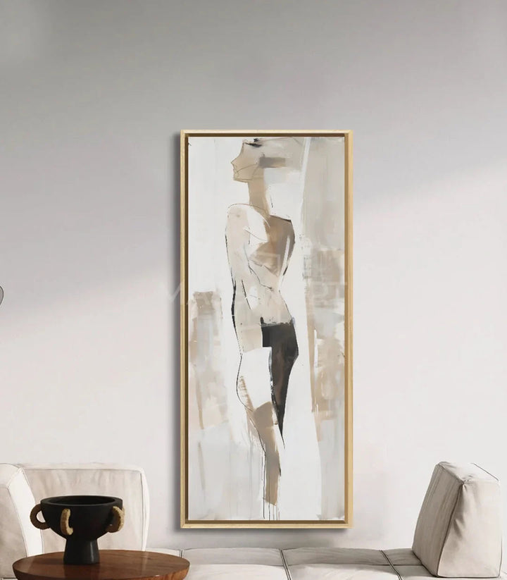 Décoration intérieur couloir, tableau vogue silhouette abstraite Massinart