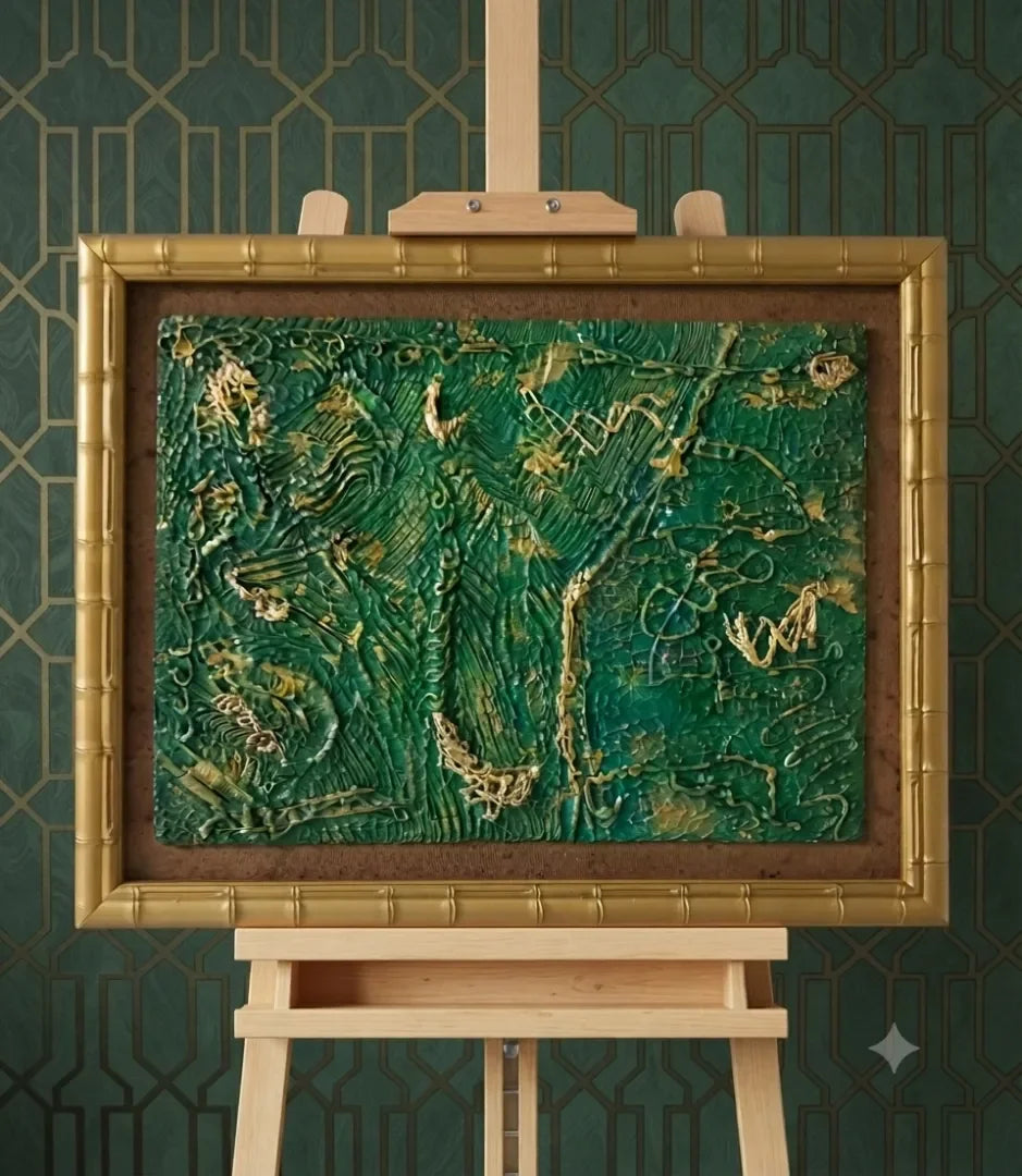 Nature en relief - signe par l'artiste "Mounia Lemrozi"