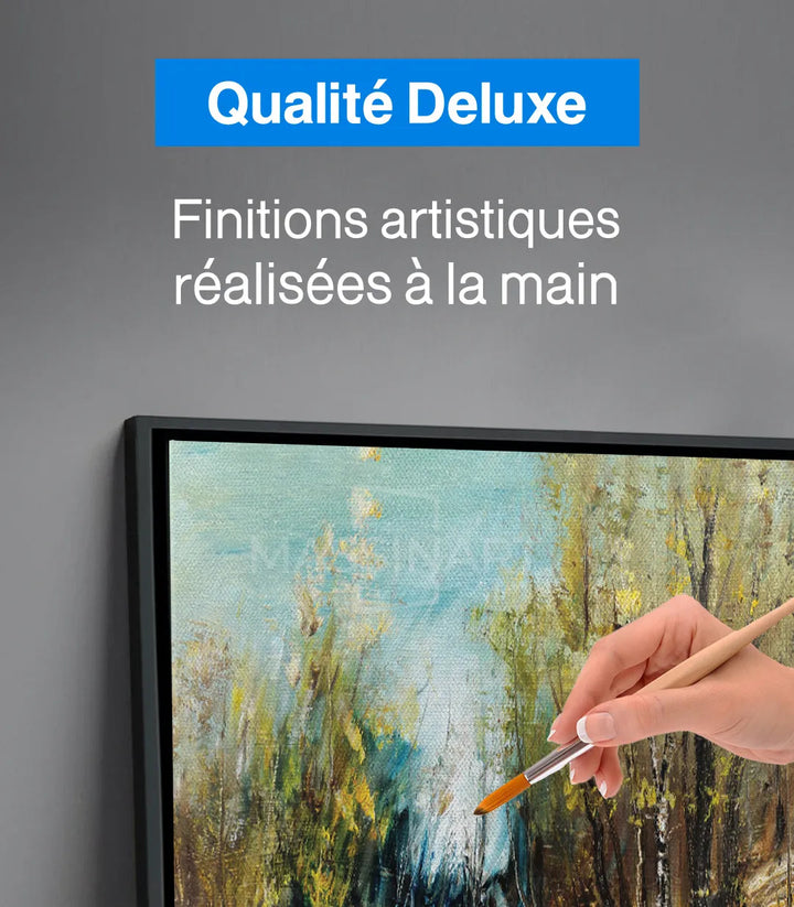 Mise en scène salon marocain tableau nature Massinart