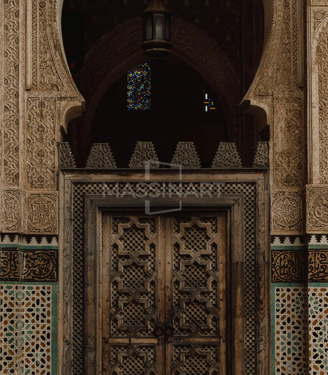 Mise en situation salon Fes Charm Massinart — décoration authentique Maroc