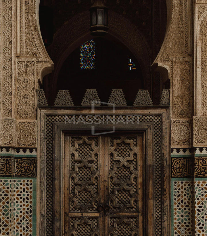 Mise en situation salon Fes Charm Massinart — décoration authentique Maroc