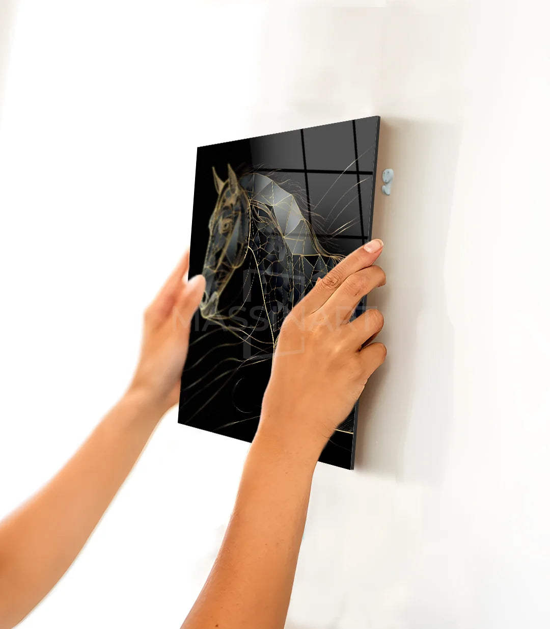 Golden horse - Plexiglass