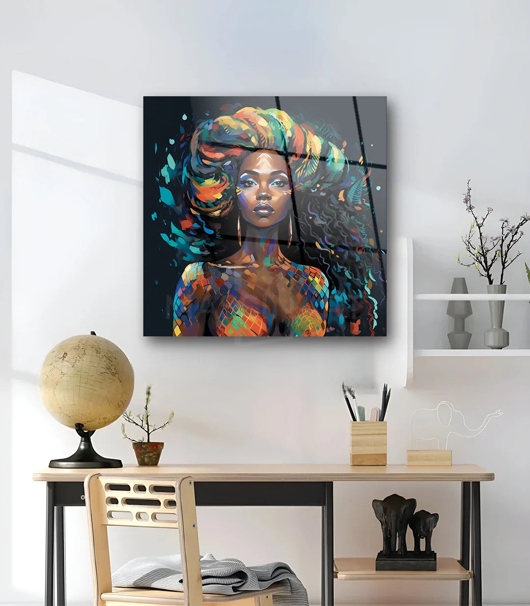 African portrait - Plexiglass