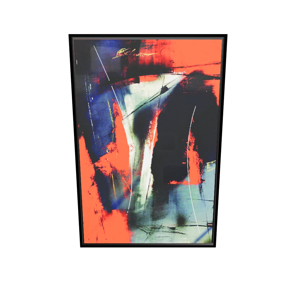 Red and Grey Abstract