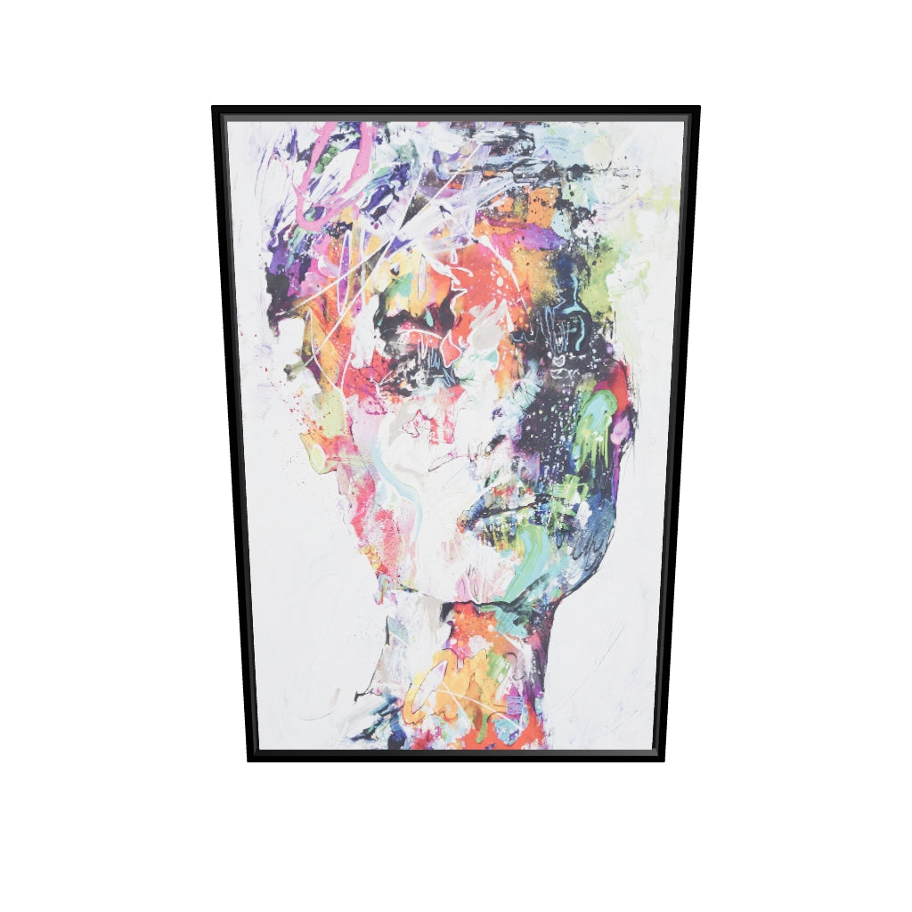 Colorful woman portrait