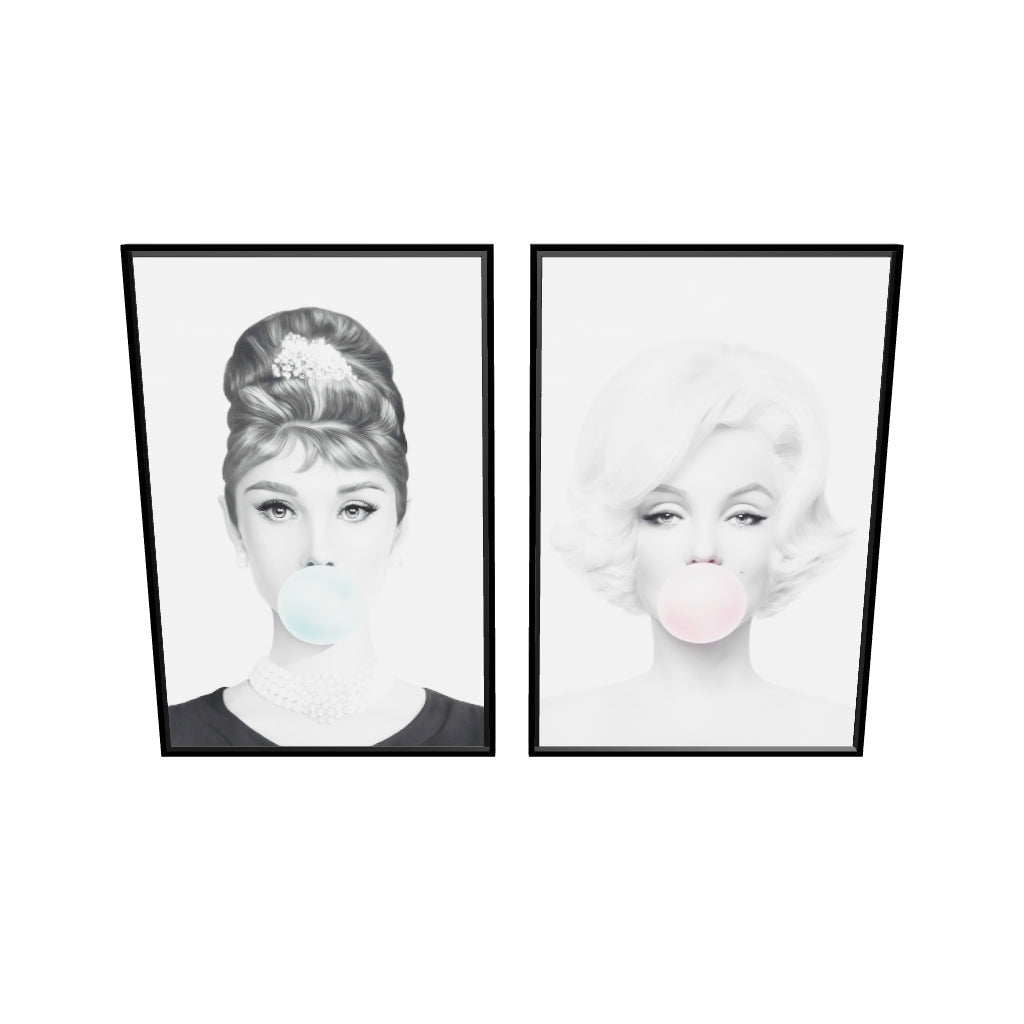 Marilyn and Audrey Bubblegum