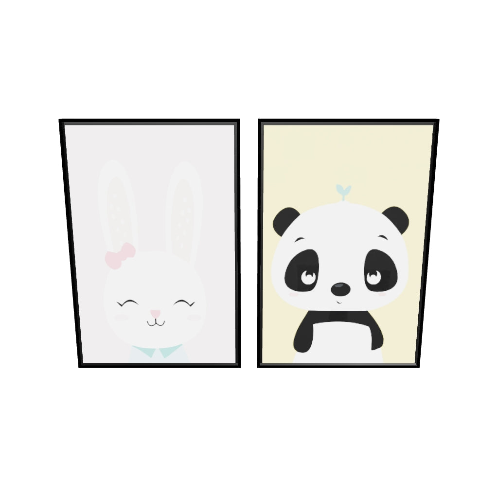 pour enfants Bunny and Panda