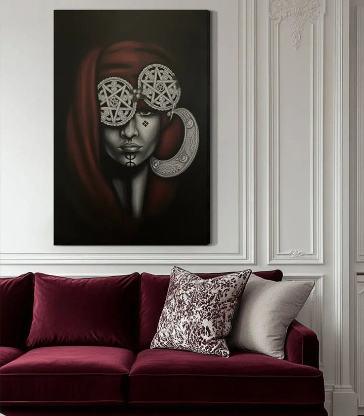 Tableau Berber Empress ambiance séjour luxe Massinart