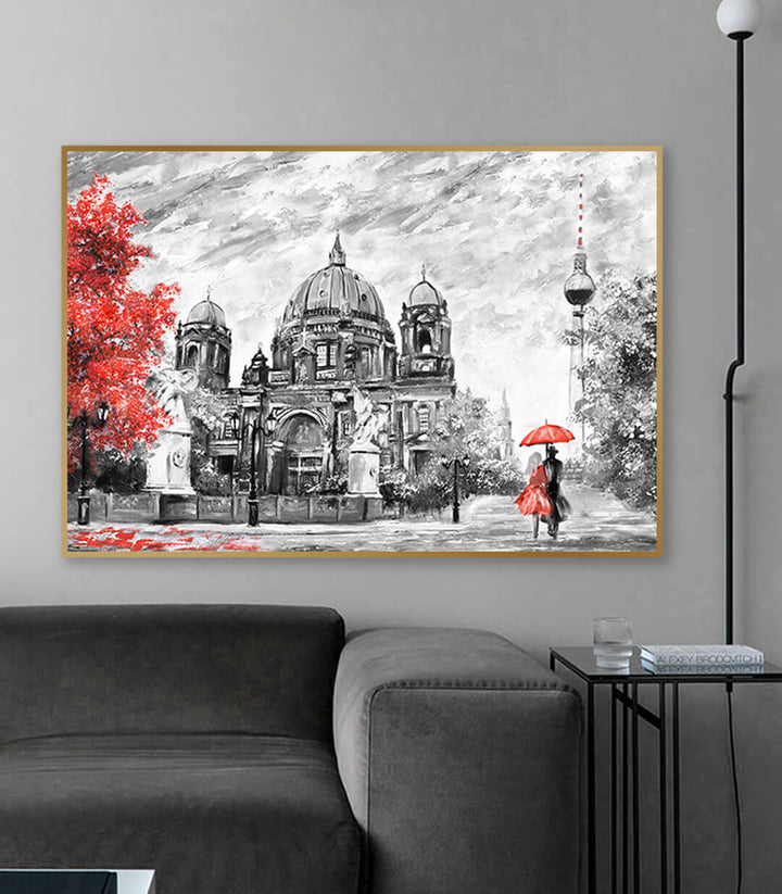 Décoration intérieur mur tableau architecture romantique Massinart