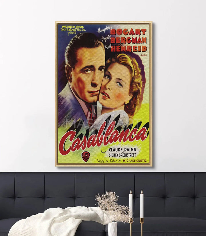Tableau affiche Casablanca décoration intérieur classique Massinart