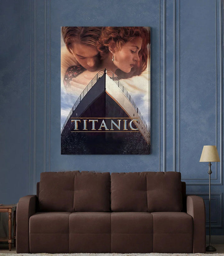 Tableau affiche Titanic en contexte salon marocain — Massinart